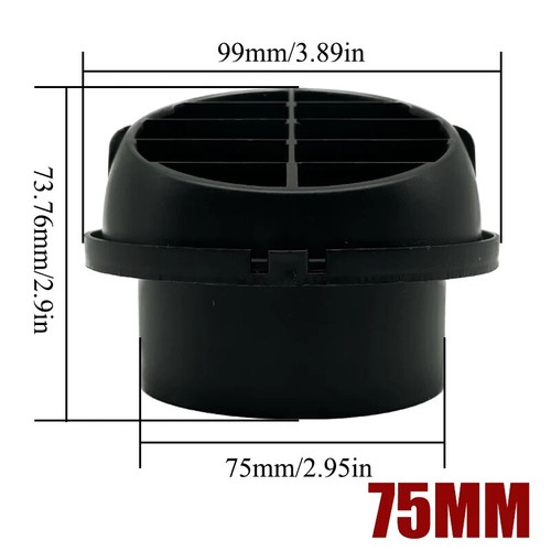75mm Air Diesel Heater 0.8/1/2/3M Duct Pipe Hose Outlet Exhaust Joiner Connector - Picture 29 of 57