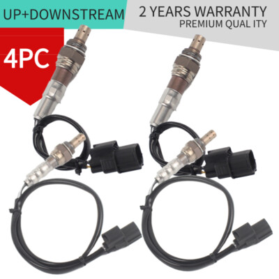 O2 Sensor Set 4 PCS Oxygen - Upstream & Downstream For Honda Odyssey Accord Acura Tl Tsx