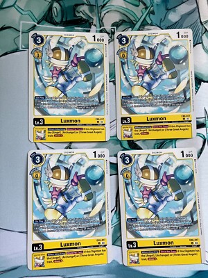 4x Luxmon EX6-017 U (Playset) Digimon CCG | Infernal Ascension NM