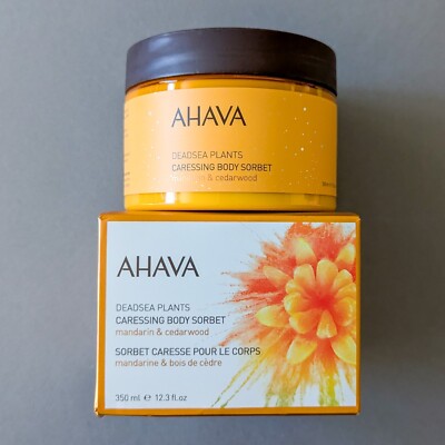 Ahava Deadsea Plants Caressing Body Sorbet - Mandarin Cedarwood - Full Sz 12.3oz