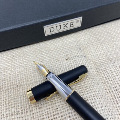Duke #209 Mayte Black 22k Gold Plated Nib With Box