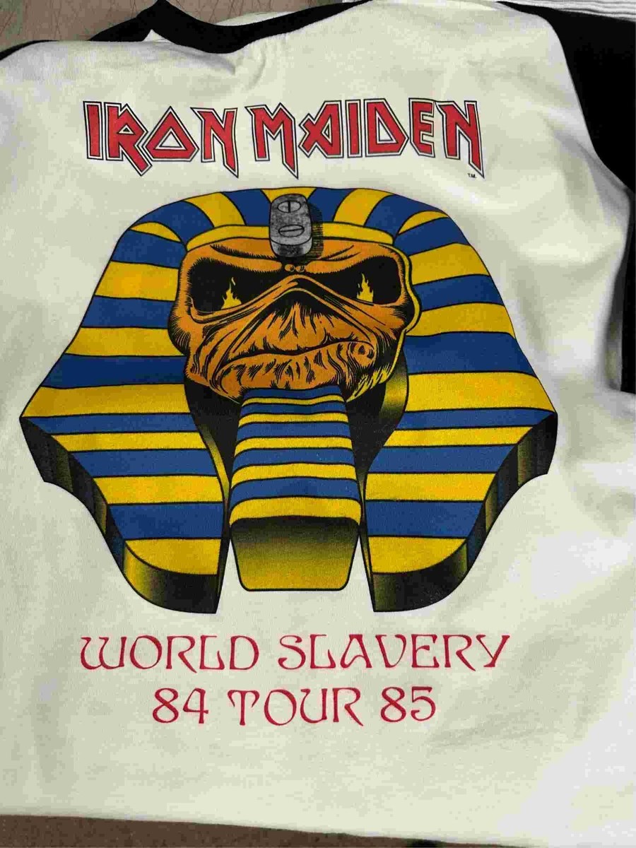 Iron Maiden World Slavery Tour 84-85 Raglan S to 3XL | eBay