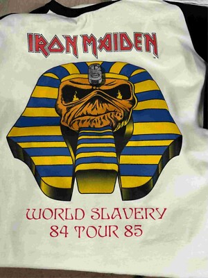 Iron Maiden World Slavery Tour 84-85 Raglan S to 3XL | eBay