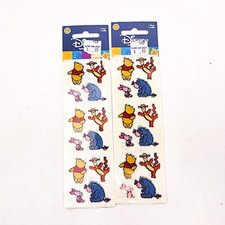 Vintage Disney Winnie the Pooh Sandylion Stickers Sealed Package Lot of 2 b