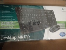 Logitech - MK120 Full-size Wired Membrane Keyboard/Mouse Bundle - Lot of FOUR 4 