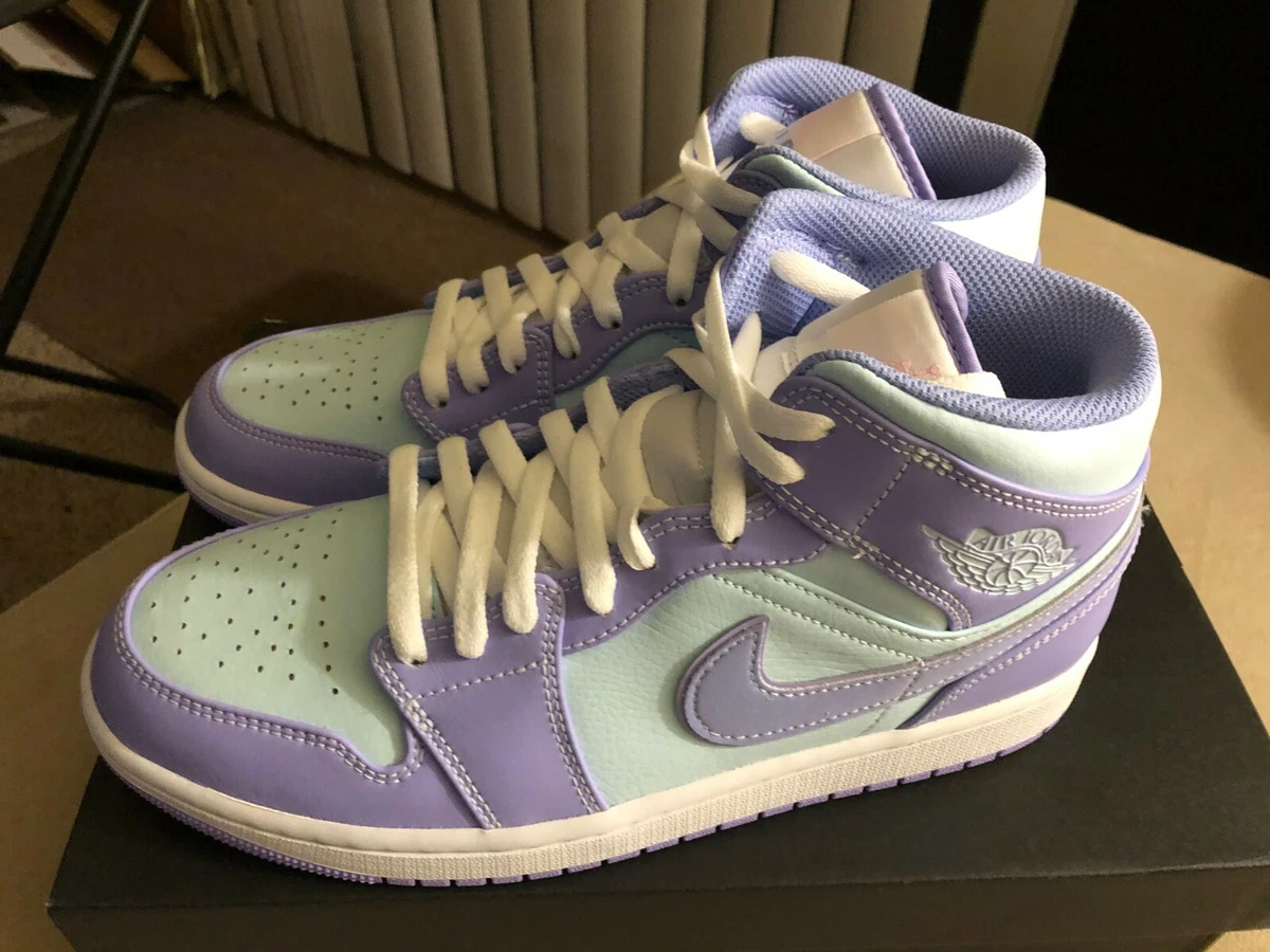 air jordan mid 1 purple aqua