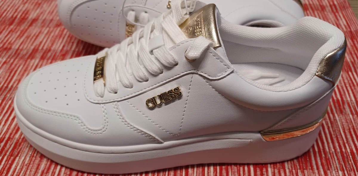 White guess tennis shoes sales