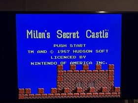 Milon's Secret Castle Nintendo NES Original Authentic 1985 - Tested Ships Free !