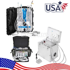 Dental Unit System Portable/Delivery Unit Air Compressor Suction System 4 Hole