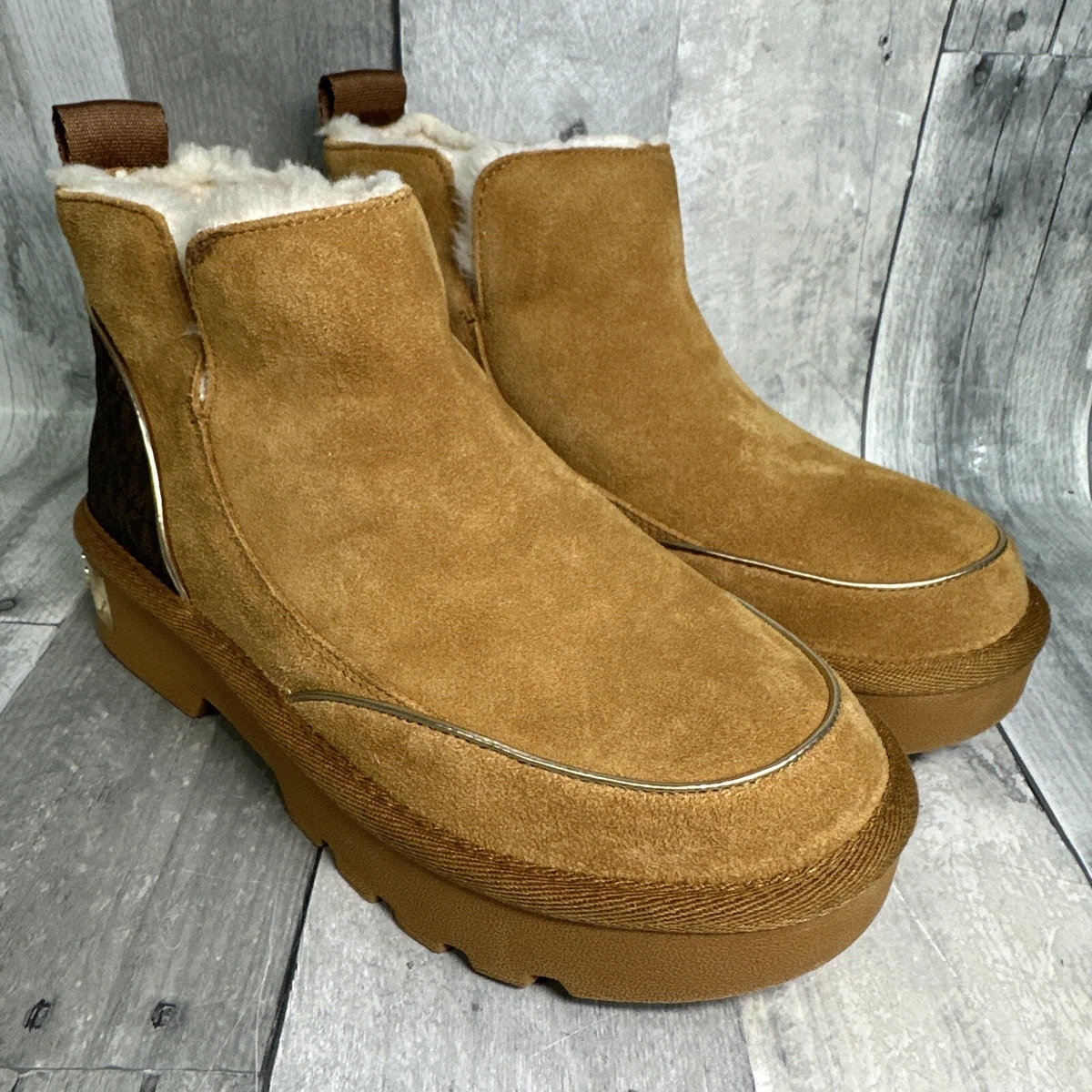 Michael kors tan clearance booties