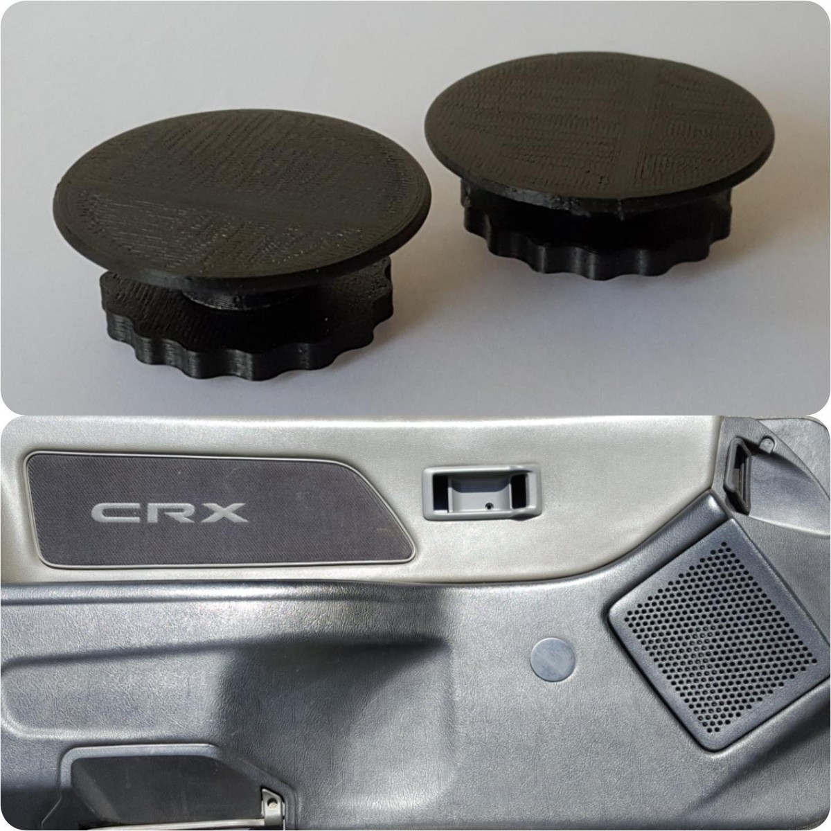88-91 Honda CRX EF Civic Window Crank Delete Plugs power window