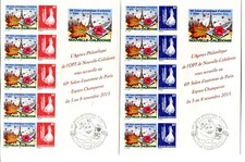 Nouvelle-Calédonie - timbres personnalisés Yvert 1262 & 1263 - 5 ex BDF - L567