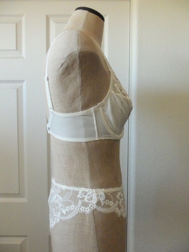 Simone Perele AMOUR Natural Ivory Lace Full Cup UW Bra 32D & Tanga S - Picture 2 of 12