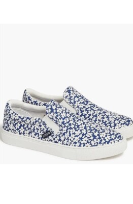 New J Crew Factory Printed Road Trip Slip-On Sneakers Women Size
