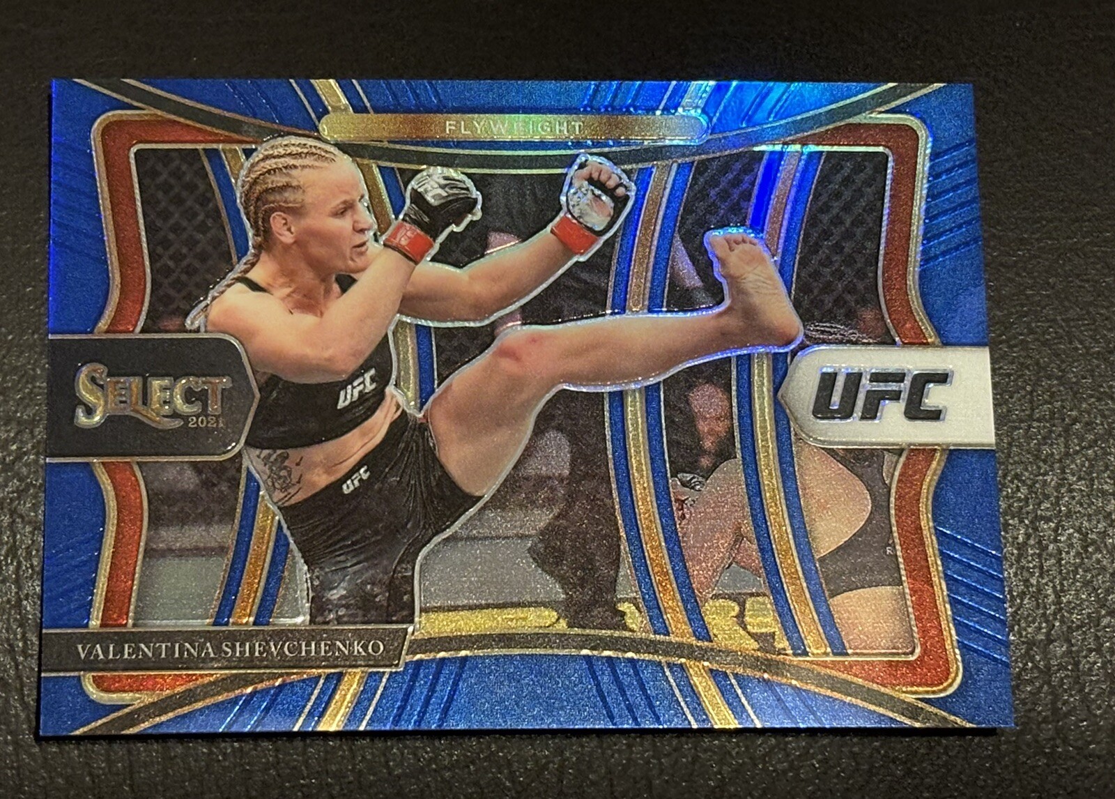2021 PANINI SELECT UFC BLUE PRIZM #/49 VALENTINA SHEVCHENKO NO. 129