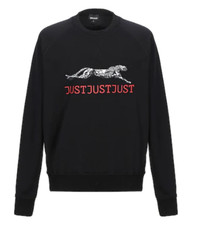 Just Cavalli Logo Print Sweatshirt Black XL NWT 343
