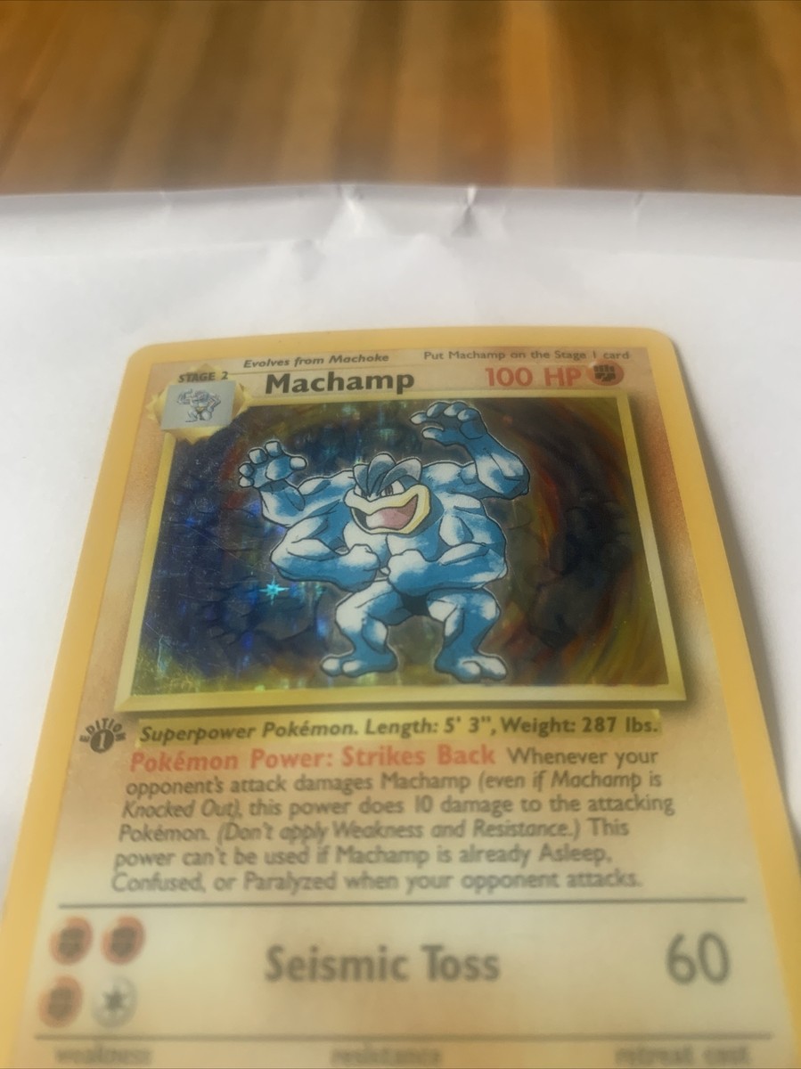 Machamp 1st Edition Holo 8 / 102 holographic pokemon cards | eBay