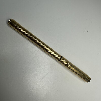 Vintage Senator Fountain Pen WEST GERMANY Stripes Chrome 80s Iridium Point NICE