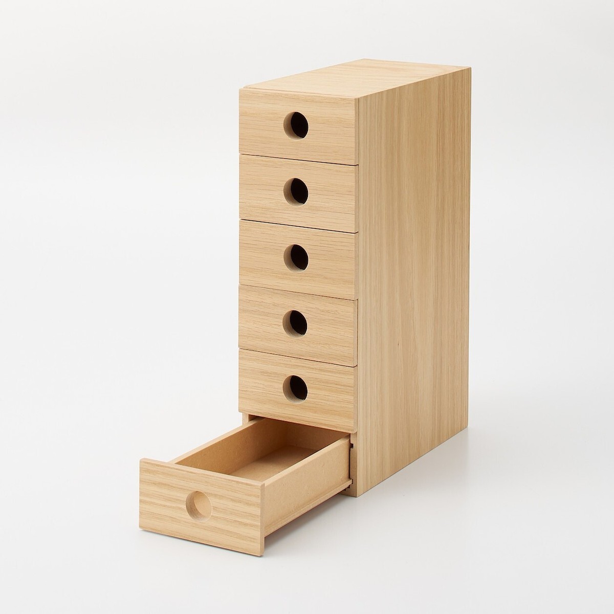 MUJI MDF Accessory Storage W8.4x D17x H25.2 Cm 6 Drawer From Japan