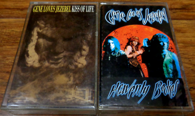 #ad GENE LOVES JEZEBEL 2 CASSETTE TAPE LOT KISS OF LIFE HEAVENLY BODIES VGC TESTED $20.00