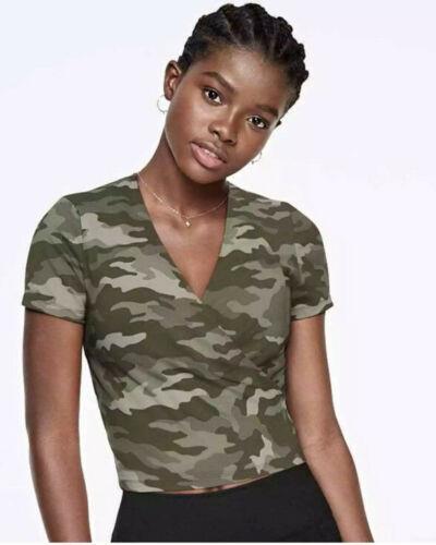 Victoria's Secret Pink Ultimate wrap Athletic Top Camo Shirt Top Tunic XS  NEW | eBay