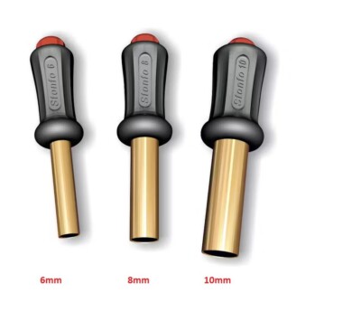 Stonfo Fishing  Boilie Bait Punch Set of 3 Ejector pin + Rubber Handles 238-6810
