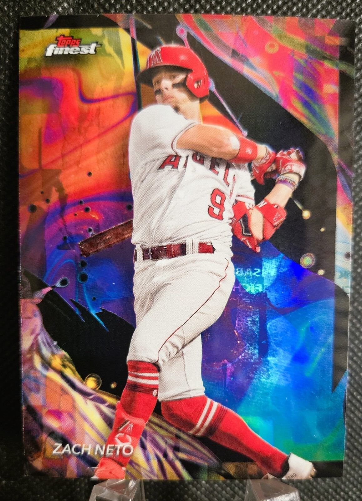 2024 Topps Finest Zach Neto Rookie Uncommon Oil Spill #137 Rare!