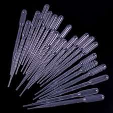 200Pcs Disposable Plastic 3ml Eye Dropper Set Transfer Lab Graduated Pipettes US