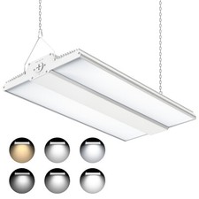 300W LED Linear High Bay Shop Light Fixture 3000K/4000K/5000K 3-Color Adjustable