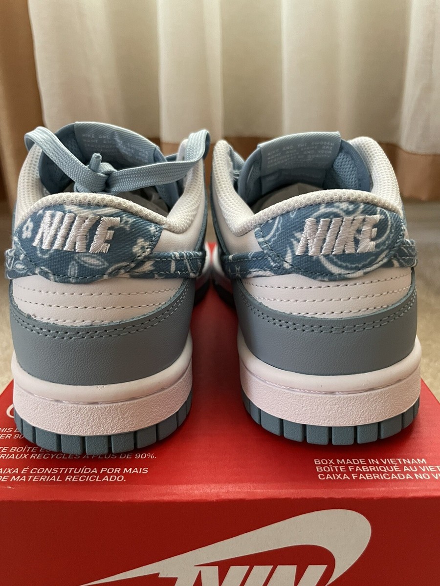Size 5.5 - Nike Dunk Low Blue Paisley W for sale online | eBay