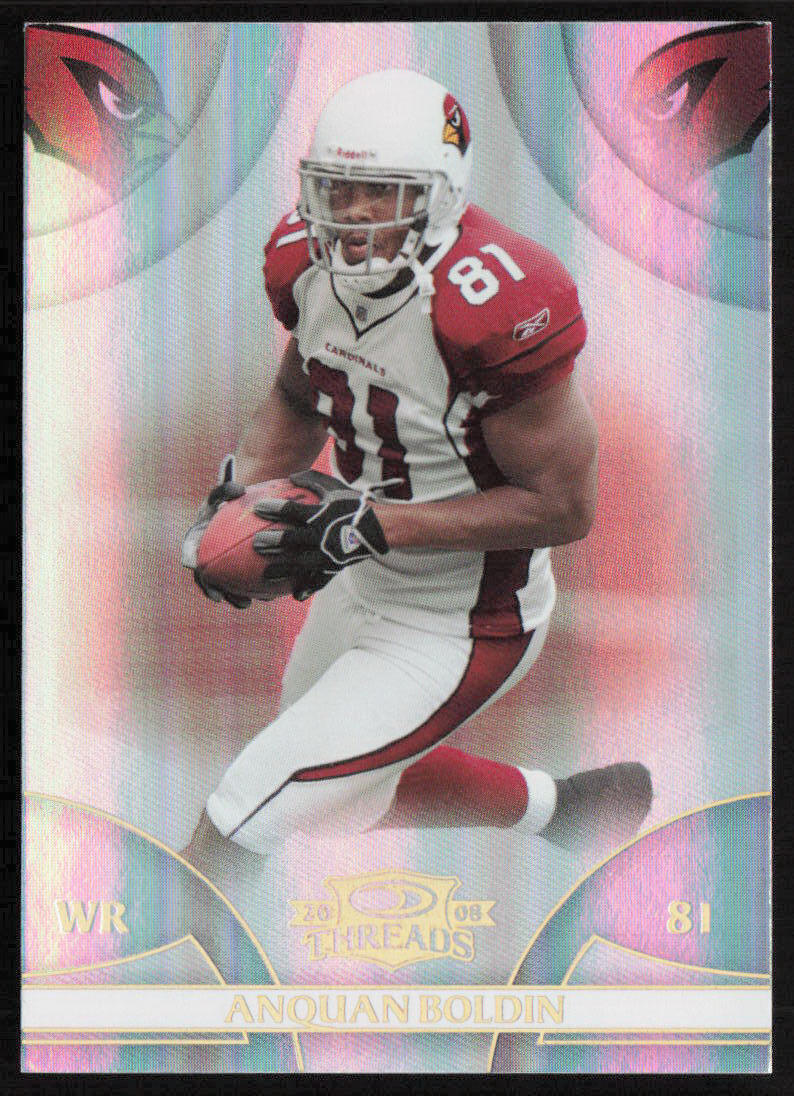 2008 Donruss Threads #1 Anquan Boldin Gold Holofoil #/50