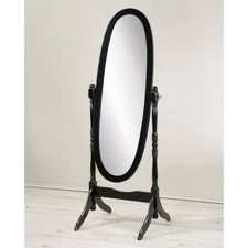 Roundhill  Furniture  Traditional  Queen  Anna  Style  Floor  Cheval  Mirror