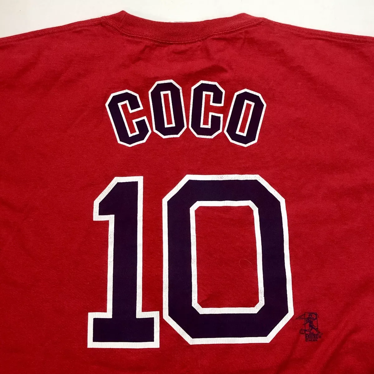 Majestic Coco Crisp Boston Red Sox Jersey T Shirt MLB Baseball Blue Size M