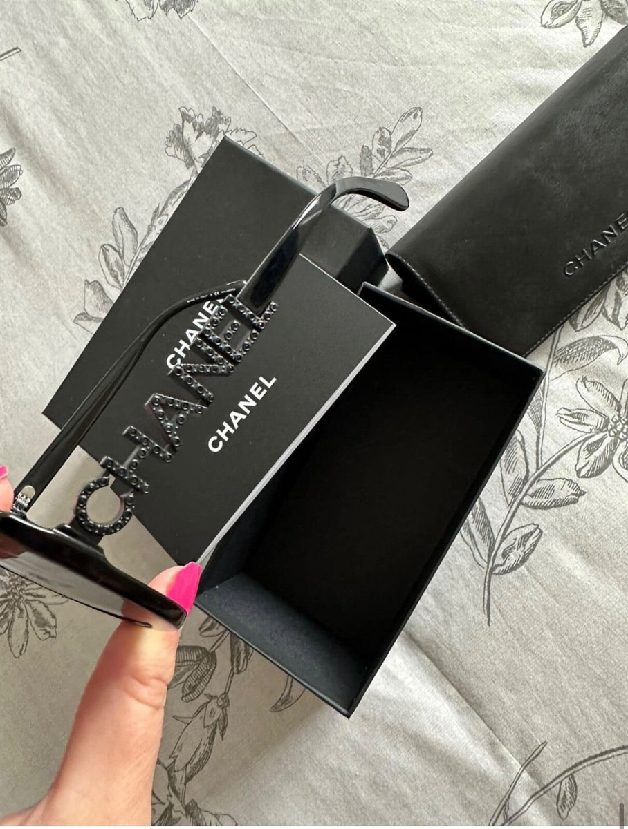 Chanel Square Sunglasses Black | eBay