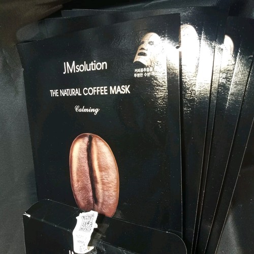 The Natural Coffee Mask By JMsolutions Calming 9 Masks In Individual Sealed Pkg.