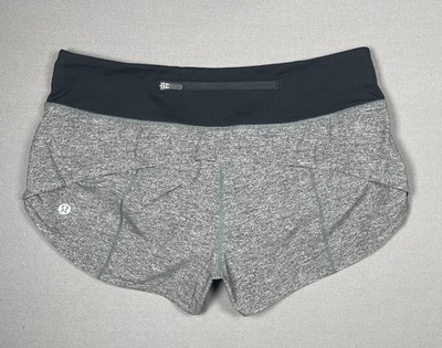 Lululemon Speed Up Lined Gray Athletic Shorts Inseam 2.5'' - Women Size 4