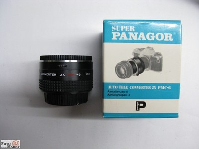 Super Tele-Converter Panagor 2x PMC-6 für SLR-Kamera Contax / Yashica Bajonett