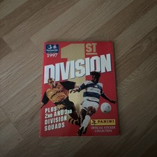 Panini 1st Division Football 1997 Official Sticker Album 100% Complete 