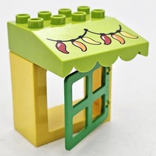 LEGO DUPLO pièces FENÊTRE avec CADRE & STORE CHILI magasin bio magasin marchand