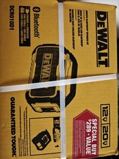 DeWalt DCR010D1 - 12V/20V Jobsite Bluetooth Speaker w/ Battery and Charger - NEW