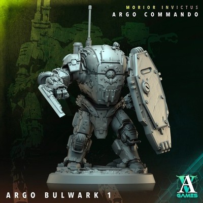 Argo Bulwark - Exosuit - 3d Printed Miniature - Sci-Fi - D&D