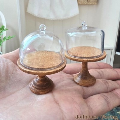 Miniature Cake Stand Set   Hinoki Wood (2 pcs)