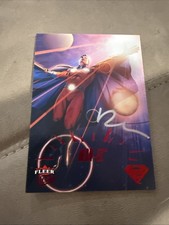 2025 FLEER ULTRA SUPERMAN Mon-El RED AUTO AUTOGRAPH CARD /92 Dennis Calero
