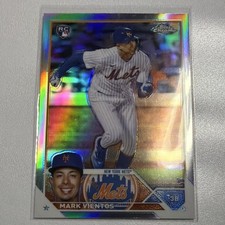 Topps Chrome Mark Vientos Rookie Refractor Baseball New York Mets #8 2023