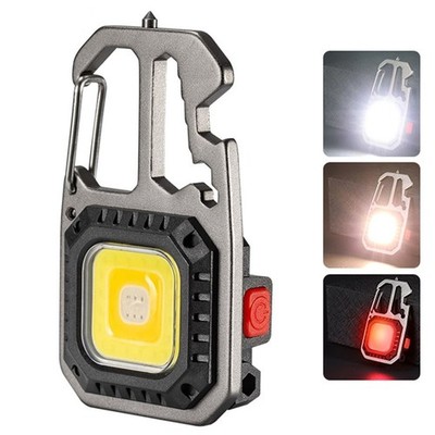 Cob Rechargeable Keychain Light W5138 Mini Multifunctional Lamp Flashlight Neu