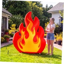 1pcs 6ft Inflatable Campfire Props with Glowing Light