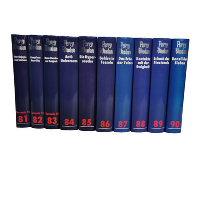 Perry Rhodan Blauband 81-90 Set Sci-Fi Sammlung Bücher Science Fiction Sehr gut
