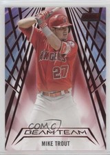2018 Topps Stadium Club Beam Team Red Mike Trout #BT-MT 4fb