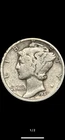 Mercury Dime 1937 VF Silver