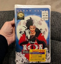 Vtg Walt Disney's 101 Dalmatians Starring Glen Close VHS Tape New Sealed 1997